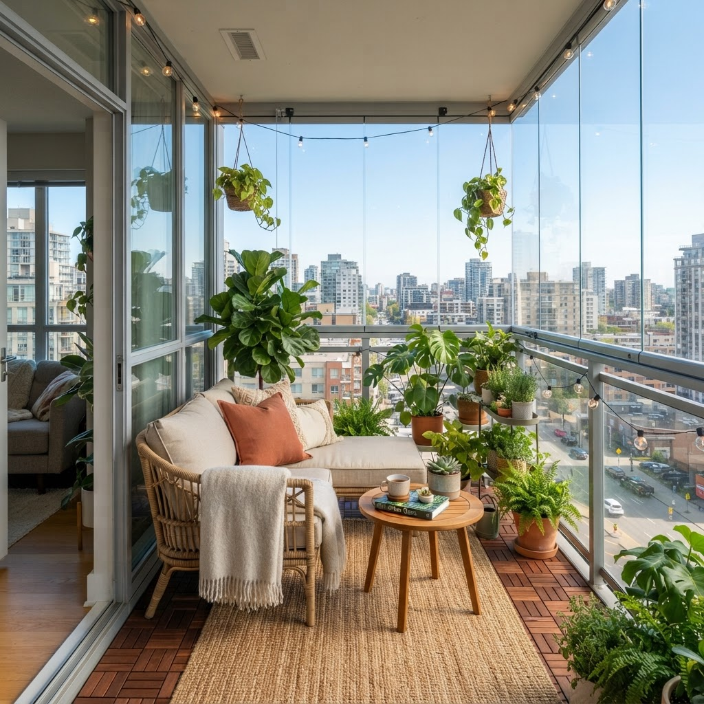 Cam balkon montajı sonrası