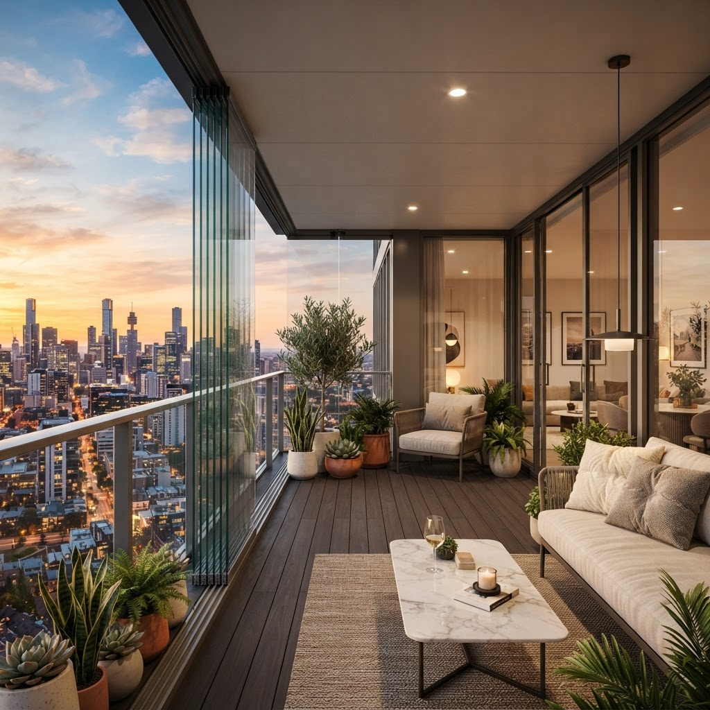Modern lüks cam balkon uygulaması